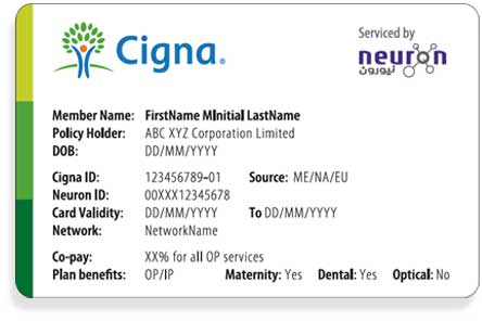 cigna insurance card